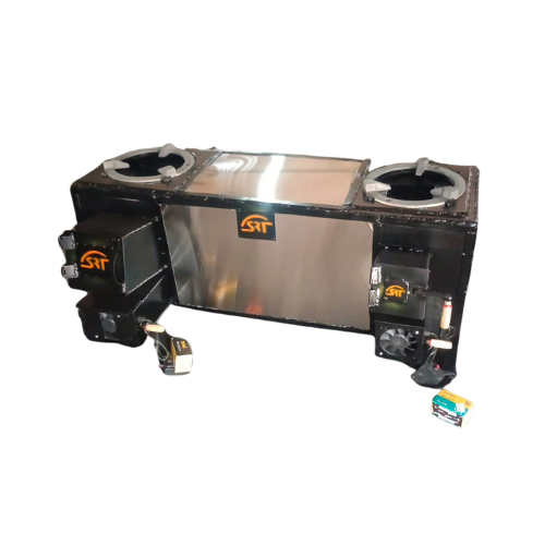 6by8 inch 2 burner rocket stove